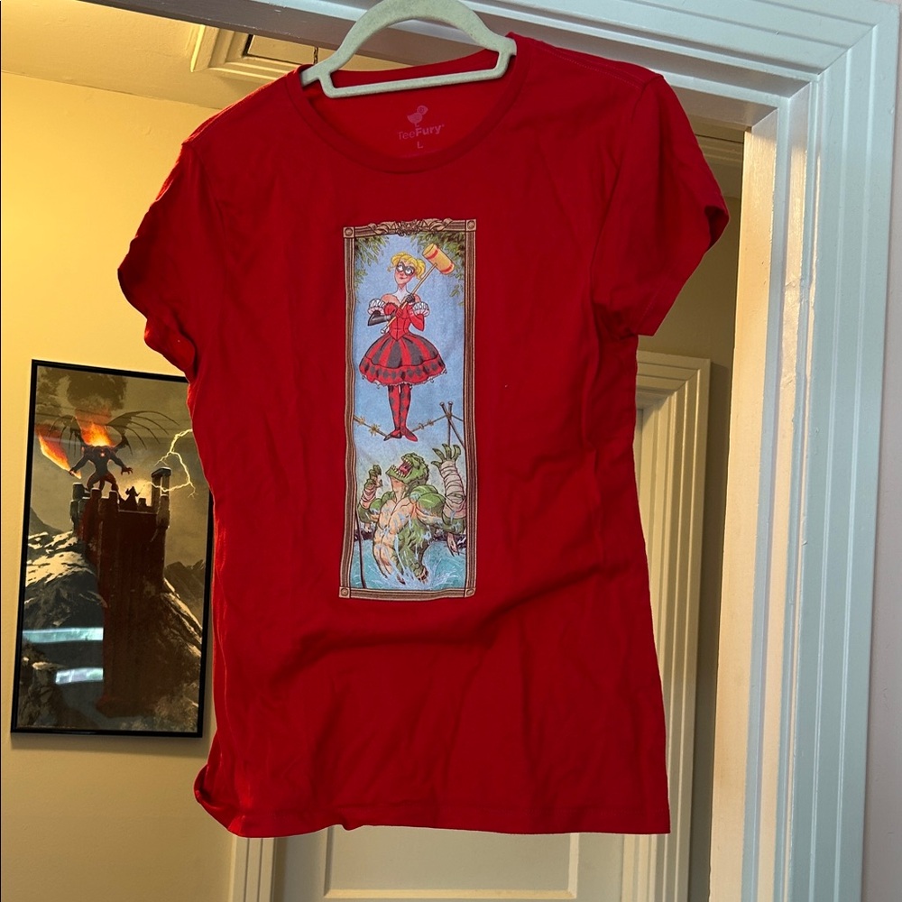 Harley Quinn Haunted Mansion mash up Women's Short Sleeve Tee